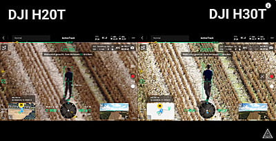 DJI Zenmuse H30T Vergleich mit DJI Zenmuse H20T Aufloesung