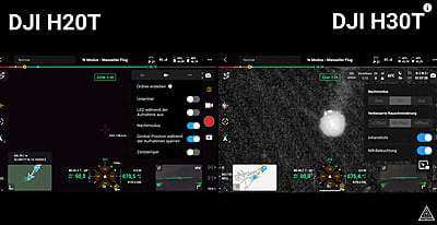 DJI Zenmuse H30T Vergleich mit DJI Zenmuse H20T Nachtsicht